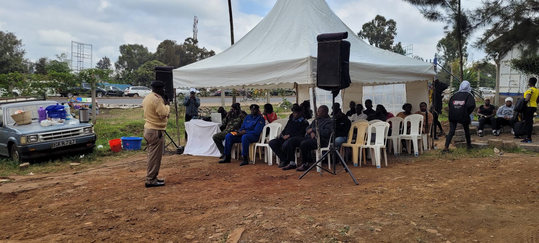 Community members gathered for a K-HAKI programme in July 2023